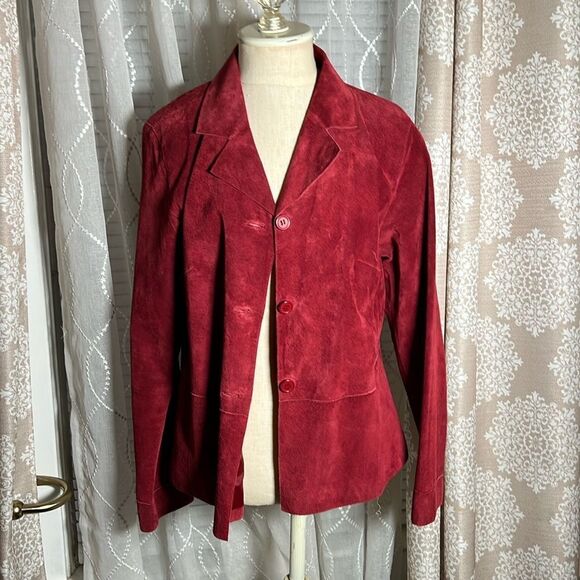Brandon Thomas suede leather blazer size large - Picture 1 of 12